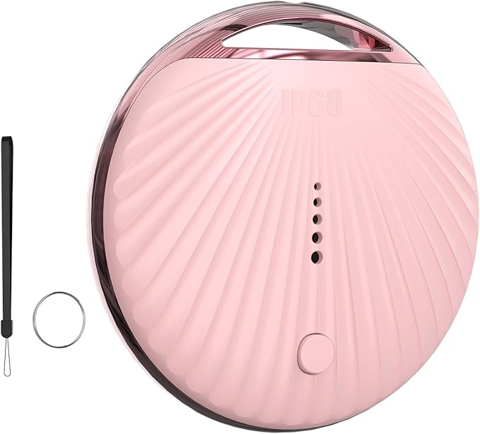 Air Tracker Tag, [MFi Certified] Smart Tag, Pet Bluetooth Tracker for Apple Find My, IP68 Waterproof,Replaceable Battery, Key Finder and Item Locator for Keys, Bags, Pets, Wallet-Pink