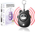 Personal Safety Alarm for Women by Women–Loud Siren, 130dB Loud Siren Keychain in a Variety of Colors, Cute Cat Design Security Device for Children, Elderly