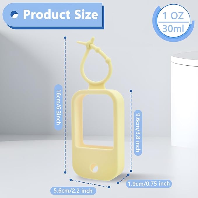 Silicone Case Compatible with Touchland Hand Sanitizer Spray (Fit for 1 FL OZ) Hand Sanitizer Holder Protective Case