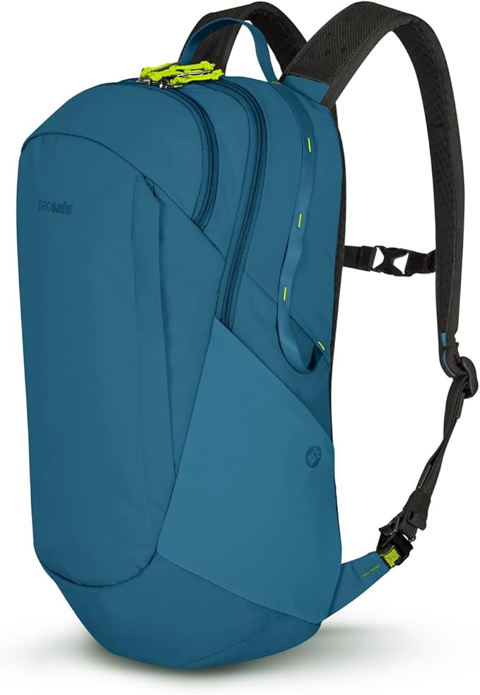 Pacsafe ECO 25L Anti Theft Backpack, Tidal Teal