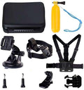 Navitech 9 in 1 Action Camera Accessory Combo Kit and Rugged Grey Storage Case Compatible with Sports Cam HD Action Camera