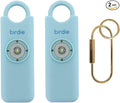 She’s Birdie–The Original Personal Safety Alarm for Women by Women–Loud Siren, Strobe Light and Key Chain in a Variety of Colors (Aqua, 2 Pack)