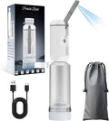 Portable Bidet for Travel, Rechargeable Travel Bidet Sprayer Fits Various Sizes of Water Bottles, Waterproof High Pressure Handheld Bidet for Women Men Personal Hygiene, White