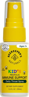 Kids Propolis Throat Spray - Natural Immune Support & Sore Throat Relief - by BEEKEEPER'S NATURALS - Has Antioxidants & Gluten-Free (1.06 oz) Pack of 1 (Kids)
