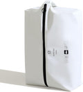 tianzong Double-Layer Fabric Wide-Opening Waterproof Travel Shoe Bag with Comfortable Handle (T400+TPU, White)