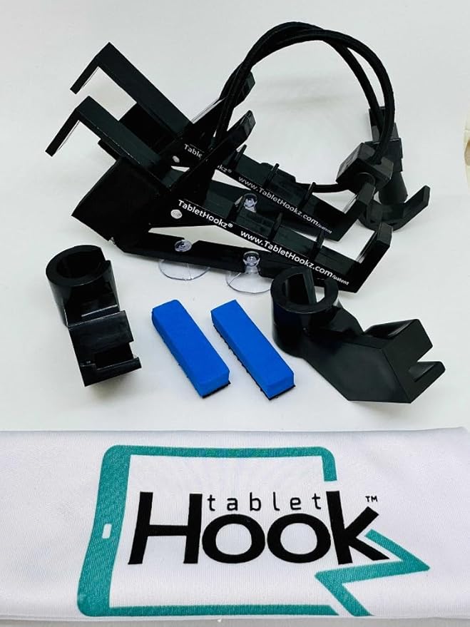 TabletHookz v3. Tablet/iPad Holder for The Plane Train and car. Hands-Free. Mount Your Device securely at Eye Level. Create Your own Inflight Entertainment While Keeping Your Device Safe and Secure.