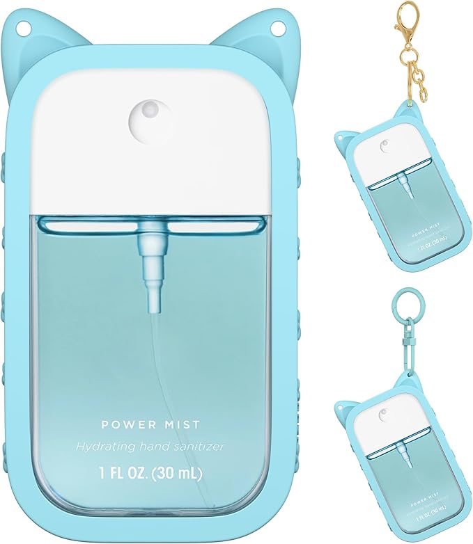 Sonnorel Silicone Case Compatible with Touchland Hand Sanitizer Spray (Fit for 1 FL OZ/30 mL Ver), Portable keychain