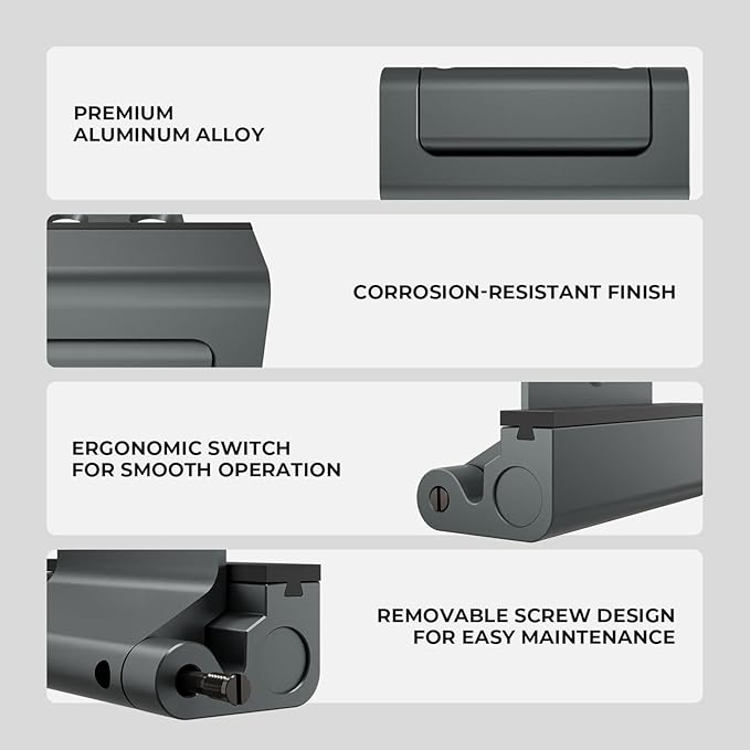 Greatalent 6Pack Home Security Door Reinforcement Lock Childproof, Door Locks for Kids Safety, Door Lock Latch Stopper for Front Door Inside Top of Door, Aluminum Construction Finish