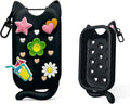 Cat Silicone Case with Keychain & Charms for Touchland Hand Sanitizer Spray, Protective Holder Compatible with Power Mist & Glow Mist 1 FL Oz/30ML