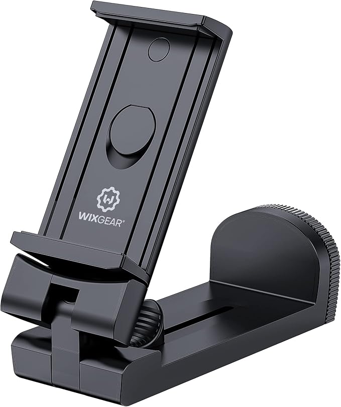 WixGear Universal Airplane Tablet Holder, with Multi-Directional Dual 360 Degree Rotation, Pocket Size Tablet Holder for Airplane, (Devices 3.5" to 7.67” Width Max Weight is 1.5 lbs)