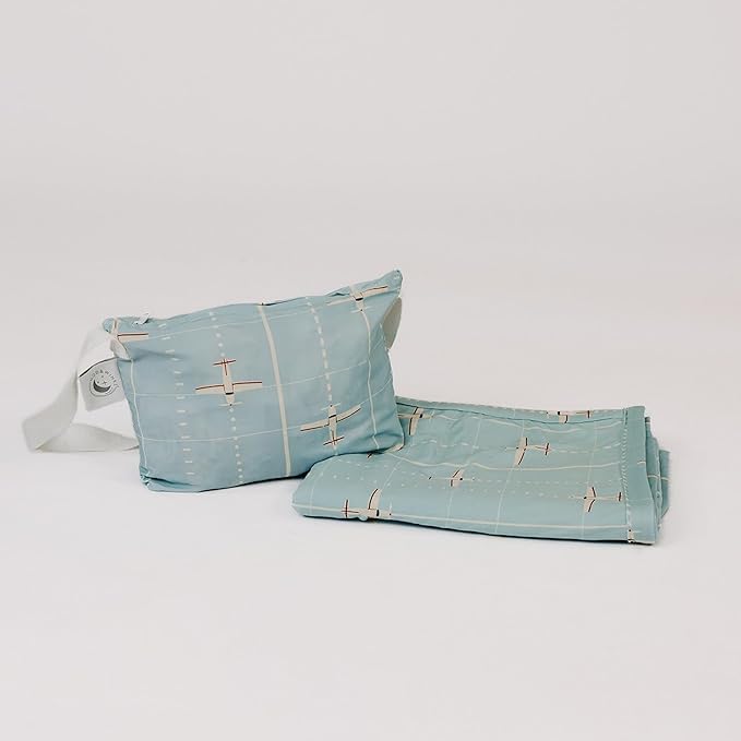 Beddy's Little Roamer Blanket - Travel Blanket for Toddlers & Kids - Packable with Carrying Bag - Lightweight & Cozy - Machine Washable - Take Flight Design