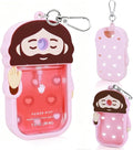 Silicone Case Compatible with Touchland Hand Sanitizer Spray, Touchland Case with Keychain, Protective Case for Power & Glow Mist 1 FL Oz/30ML, Hand Sanitizer Spray Accessory for Mother‘s Day(Pink)