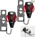 Securityman Portable Door Lock with Alarm (2 Pack) | Hotel Door Locks for Travelers Security | Loud 130dB Door Security Device for Hotel Room, Apartment Home, & Travel Safety Inside