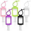 5 Pack Hand Sanitizer Travel Size Holder 60ml Travel Keychain Empty Bottles Refillable Containers for Kids and Adult