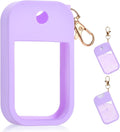 Silicone Case Compatible with Touchland Hand Sanitizer Spray, Protective Case for Spray 1FL. OZ (Purple(1PCS))