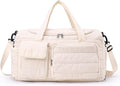 Small Gym Bag for Women, Travel Duffle Bag Carry On Weekender Bag with Shoe Compartment