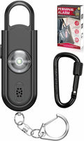 Safe Sound Personal Alarm, 130 dB Loud Siren Song Emergency Security Alarm Keychain with Strobe LED Light, Personal Sound Safety Siren for Women, Men, Children, Elderly