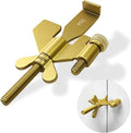 AceMining Upgraded Portable Door Lock Home Security Door Locker Privacy Perfect for Traveling Hotel Home Apartment College and Travel Lockdown Locks for Additional Safety, Golden