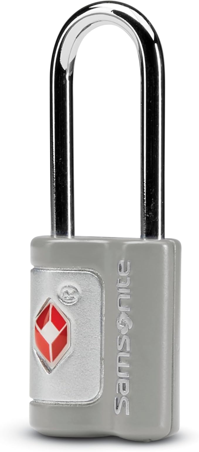 Samsonite 2 Pack Key Lock, TSA Approved Travel Lock, Light Grey