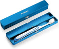Frekare Toothbrush Travel Case Aluminum, Manual Tooth Brush Holder for Traveling, Portable Toothbrush Container for Bathroom, Camping, Business Trip, School (Blue)