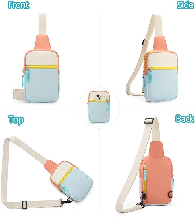 Mothers Day Gifts for Daughter, Birthday Graduation Gifts for 8 9 10 11 12 Year Old Teens Girls Her,Fanny Pack Sling Crossbody Bag Belt Bags Purse, Preppy Teen Girl Gift Trendy Stuff Travel Essentials