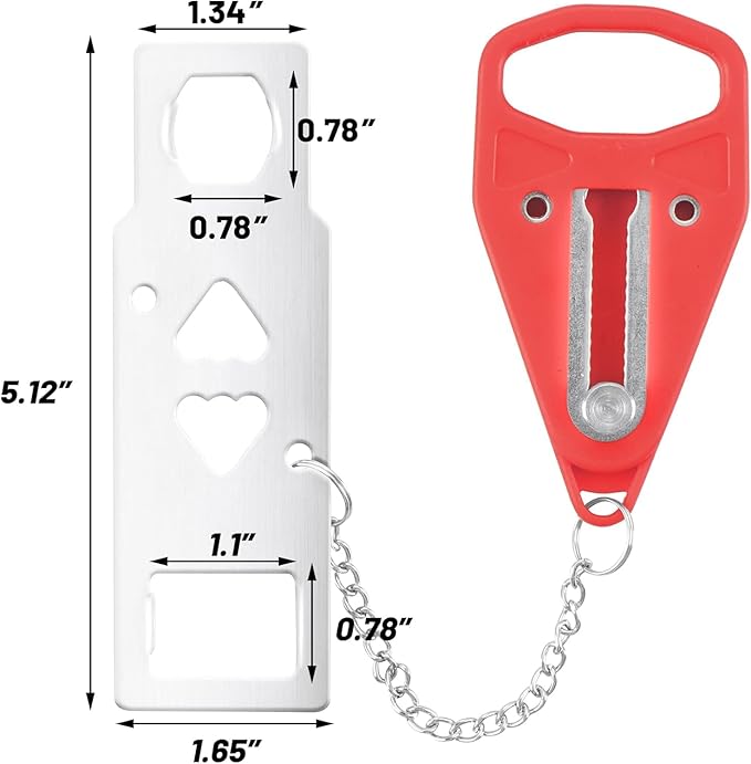 4-Pack Portable Door Lock for Travel -Hotel Door Locks for Travelers Security - Hotel Safety Devices Enhance Privacy & Security at Home, Hotel, Bedroom, Apartment, AirBNB