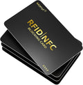 RFID Blocking Card for Wallets, Contactless NFC Credit Card ID Protection Safe Bank Cards Passport Entire Wallet Purse Shield Protector Blocker Guard Pack of 4