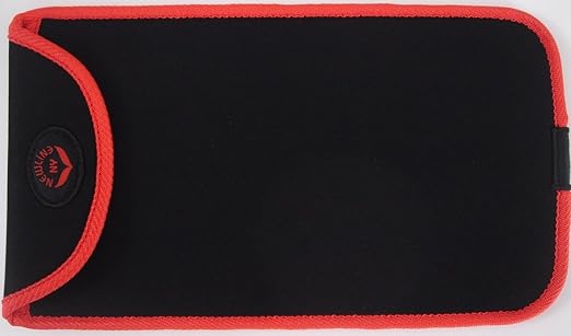NewlineNY Red-Orange Mini Bathroom Scale + Travel Slip Case SBB0720M-NYRO + NY-MSS101-BRO