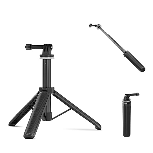 NEEWER Basic Selfie Stick Tripod for DSLR Action Camera Webcam, Mini Vlogging Video Desk Stand Accessories Compatible with GoPro Hero 13 12 Insta360 DJI Osmo Action 5 Pro AKASO EK7000 Brave 4 7, TP46