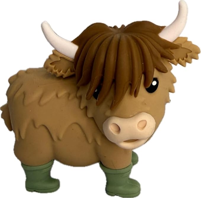 Bath and Body Works Brown Highland Cow With Adorable Realistic Hair and Antlers Pocketbac Hand Sanitzer Holder