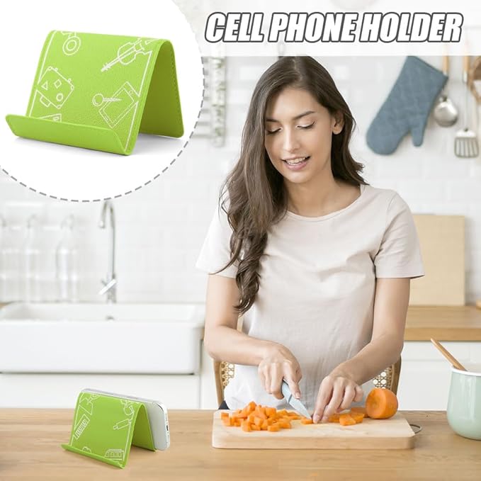 Airplane Phone Holder Flexible Flight Cell Phone Holder and Flexible Tablet Stand Airplane Travel Essential Accessories for Most Smartphones, Tablets(Color:Green)