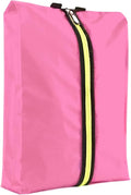 Shoe Bags for Travel, Large Capacity Waterproof Portable Shoe Bags with Zipper, Golf soccer cleats Shoe Bag, Multi-Functional Travel Shoe Pouch for Men & Women (Pink)