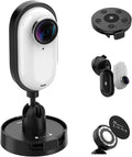 TELESIN 2 in1 Magnetic Mount for Insta 360 Go3/Go3s, Fabric Mount with 360° Rotation Ball Head, Flexible Fixed Angle, Action Camera Accessories for Insta 360 Go3/Go3s