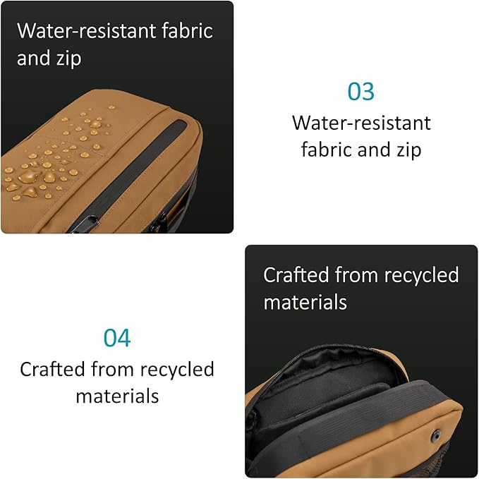 Travel Organizer Pouch Electronic Accessories Carry Case Waterproof Double Layers All-in-One for Cord, Phone, Airpods, USB Flash Drive for Men Women, Portable Charger Organizer (Sedona Orange)