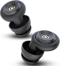 50dB Noise-Reducing Earplugs for Sleep, Focus, Travel, Work and Concerts, Washable and Reusable Silicone Ear Plugs for Hearing Protection, 5 Pairs of Ear Tips & Carrying Case(Black)