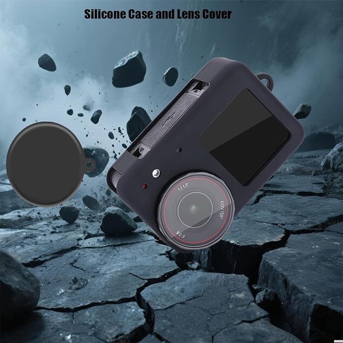 Accessories Kit for DJI Osmo Action 5 pro / 4/3 Waterproof Case Housing Glass Screen Protector Film Silicone Case Lens Cover for DJI Action 5Pro / 4/3