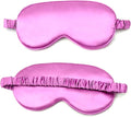 Silk Sleeping Mask, Silk Eye Mask with Adjustable Strap, Sleeping Aid Blindfold for Nap, Sleep Mask for Women to Full Night's Sleep, Travel and Nap.(1 Pack,Purple)