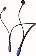 HALLEAST Earplugs for Concert, Noise Reduction, Hearing Protection, with Removable Ear Plug Lanyard, Safety Connector Cord Strap Neckband – SNR 26dB, NRR 14dB, Black Plug + DarkBlue Tip
