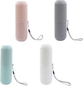4 Pcs Travel Toothbrush Case Portable Toothbrush Storage Box Toothbrush Travel Containers Wash Cup Holder Organizer for Trips and Daily Use (Green, Grey,Pink,White)