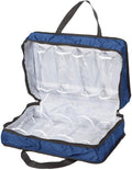 Shoe Storage Case, Crafted With Durable Vinyl, Zippers For Easy Access, Home Organization – Navy Blue, Measures 19 1/2" L x 13 1/4" W x 5 1/2" D