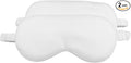 HBHLFZ Sleep Mask 2 Pack - Bamboo Viscose Fiber Sleeping Eye Mask - with Elastic Band/Headband - Comfort Sleeping Shade - for Nighttime Sleeping, Traveling & Napping（White）