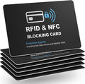 6 Pack RFID Blocking Cards, Safe Guard Card Protector for Debit Credit Card, Passport, RFID Blocker for Wallet Purse, Protection Against Unauthorized Scanning and Data Theft