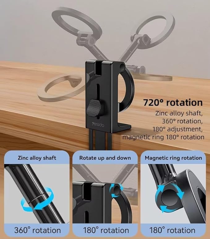 Mizi Airplane Phone Holder – Magnetic Travel Phone Mount for Airplane Seat Back, Hands-Free Flight Essentials Compatible with iPhone 17-12 Pro Max/Air/Plus/Mini with Magnetic Case - Black