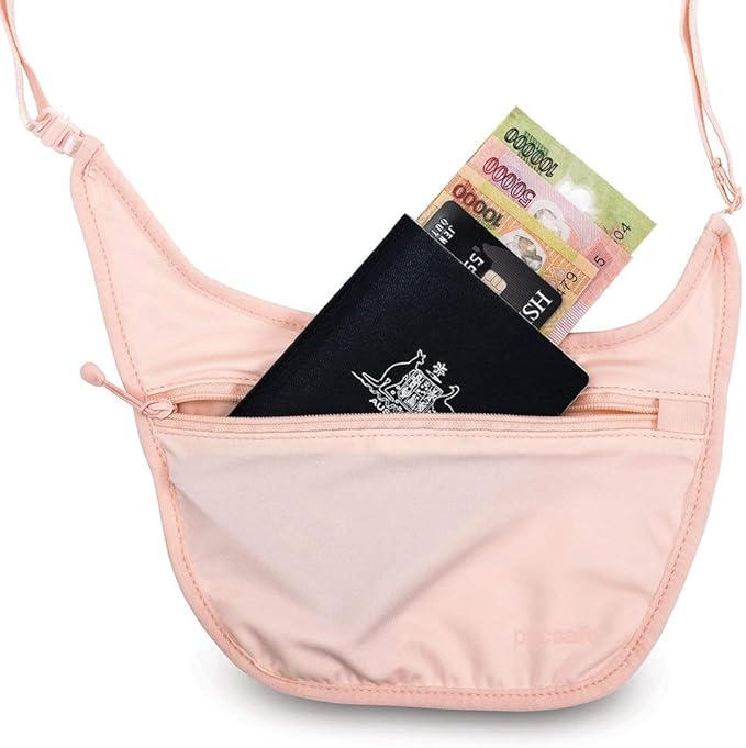 Pacsafe Coversafe S80 Anti-Theft Secret Body Pouch, Orchid Pink