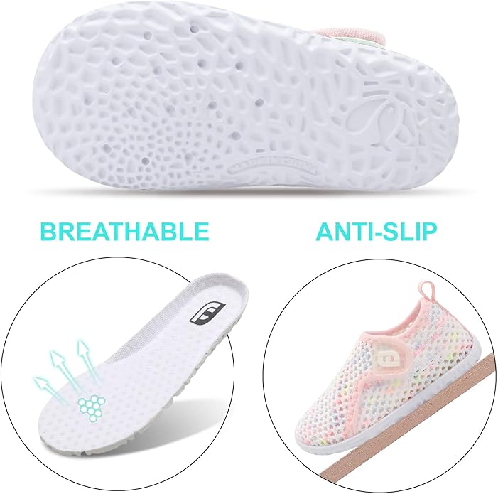 JOINFREE Baby Toddler Water Shoes Boys Girls Sandals Barefoot Kids Breathable Sneakers Shoes for Walking Running