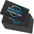 WHonor RFID Blocking Card 10 Pack, Bank Debit Credit Card Protector, Anti-Theft Contactless NFC Blocker, Entire Wallet Protection (10)