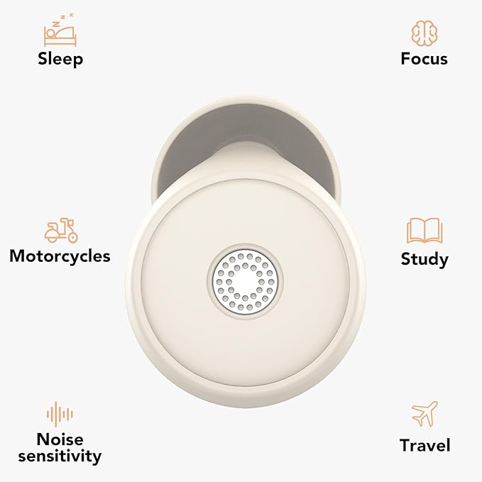 Ear Plugs for Sleeping,Noise Cancelling Silicone Earplugs for Noise Reduction & Snoring,45 dB,Ear Plugs for Sleep, Soft Earplugs Reusable Concert Ear Plug,Hearing Protection with 8 Earpieces, White