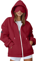 Zip Up Hoodie with Eye Mask Built In, Comfort Airplane Wearable Blanket Sweatshirt Men Women Sleep Clothes