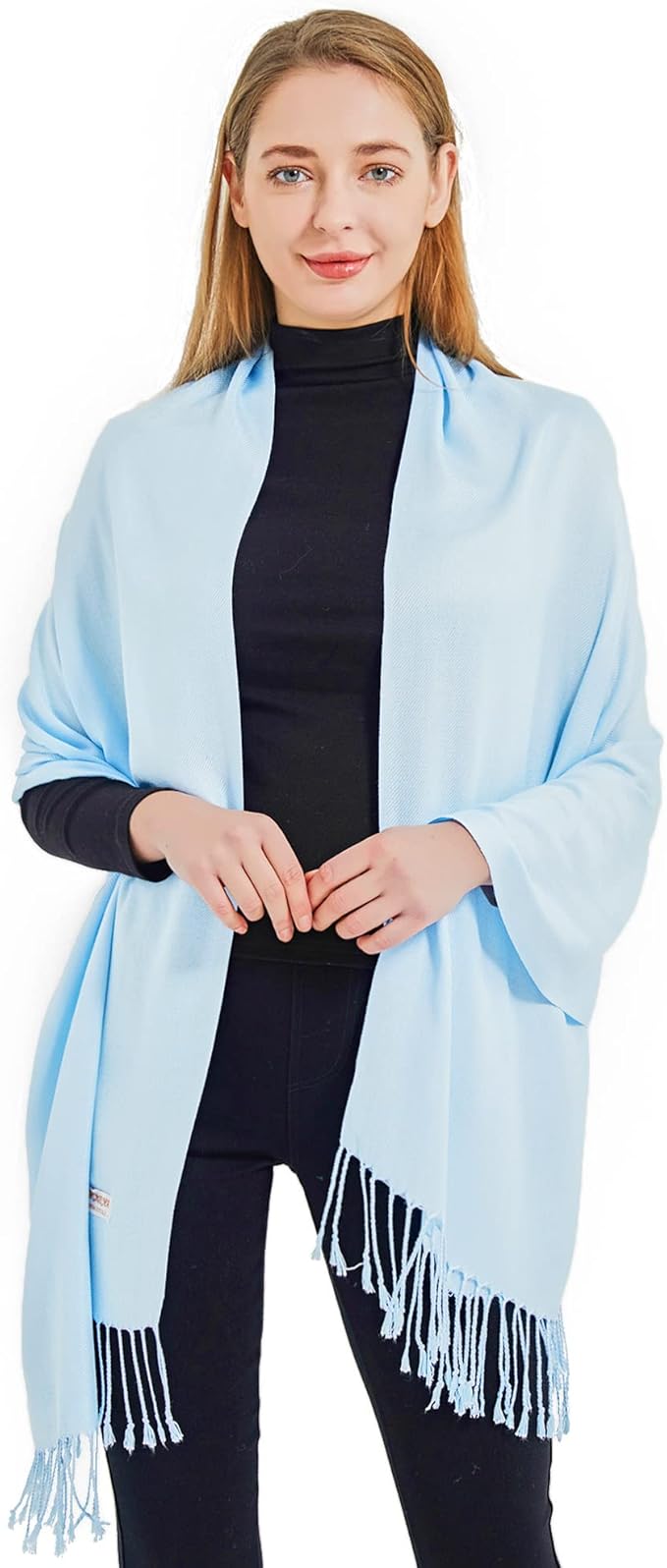 Soft Silky Pashmina Shawl Wraps Solid Colors Scarf for Wedding Evening Dresses