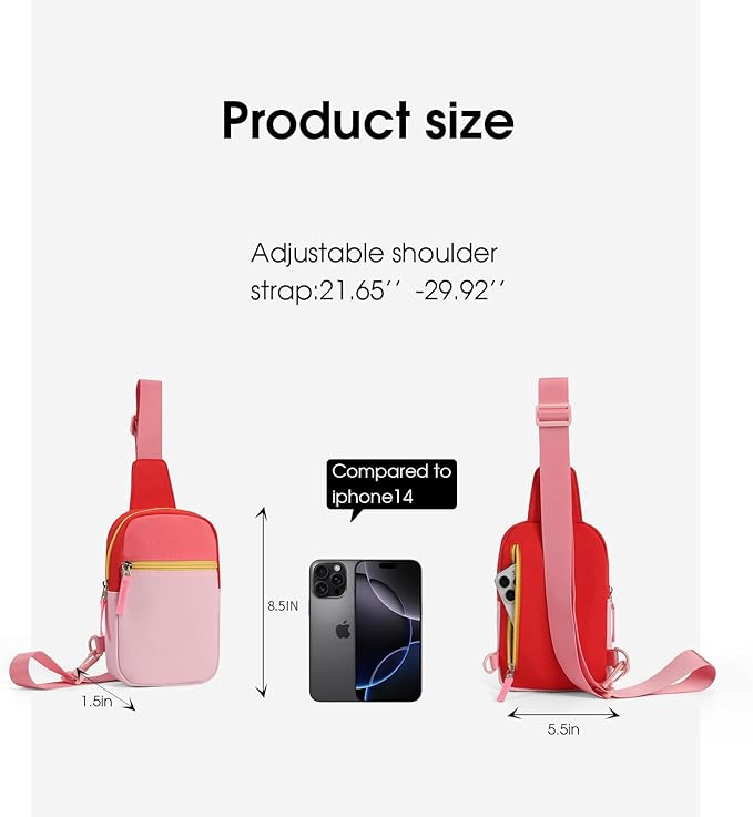 Mothers Day Gifts for Daughter, Birthday Graduation Gifts for 8 9 10 11 12 Year Old Teens Girls Her,Fanny Pack Sling Crossbody Bag Belt Bags Purse, Preppy Teen Girl Gift Trendy Stuff Travel Essentials